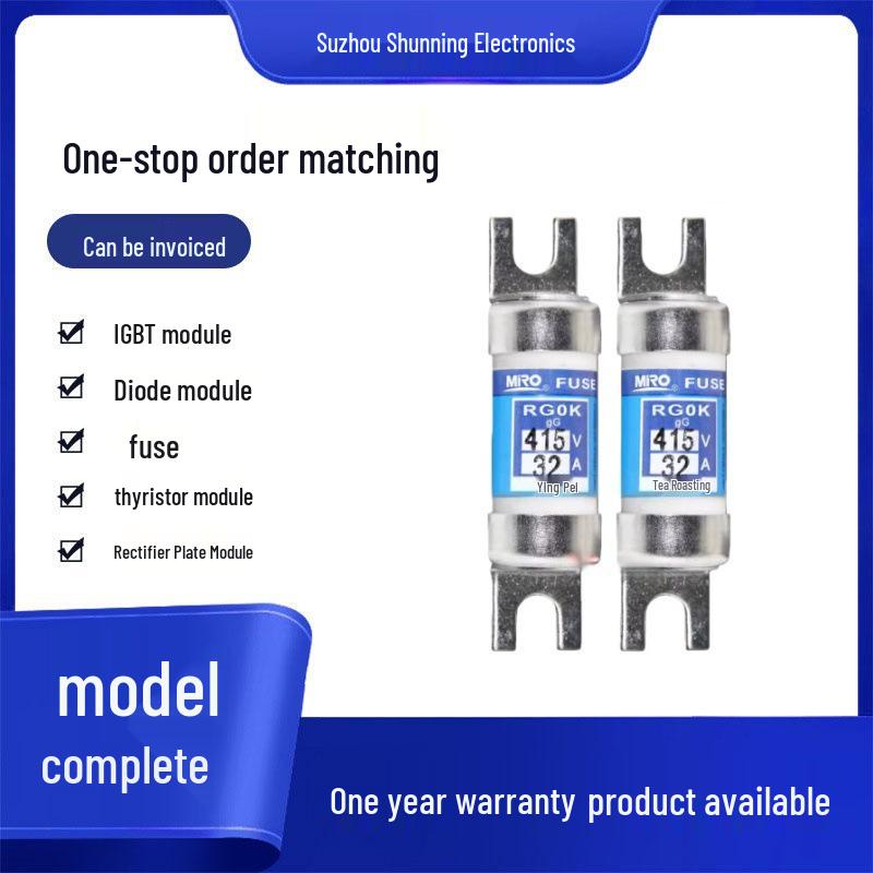 RG0K gG Fuse: Full Range of New Original Models (415V, 16A/20A/25A/32A/40A).