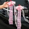 Complete Wedding Car Decoration Set: Pull Flowers & Ribbons