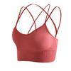 European & American Plus Size Criss-Cross Back Sports Bra - Wire-Free, Shockproof Yoga & Running Bra for Women