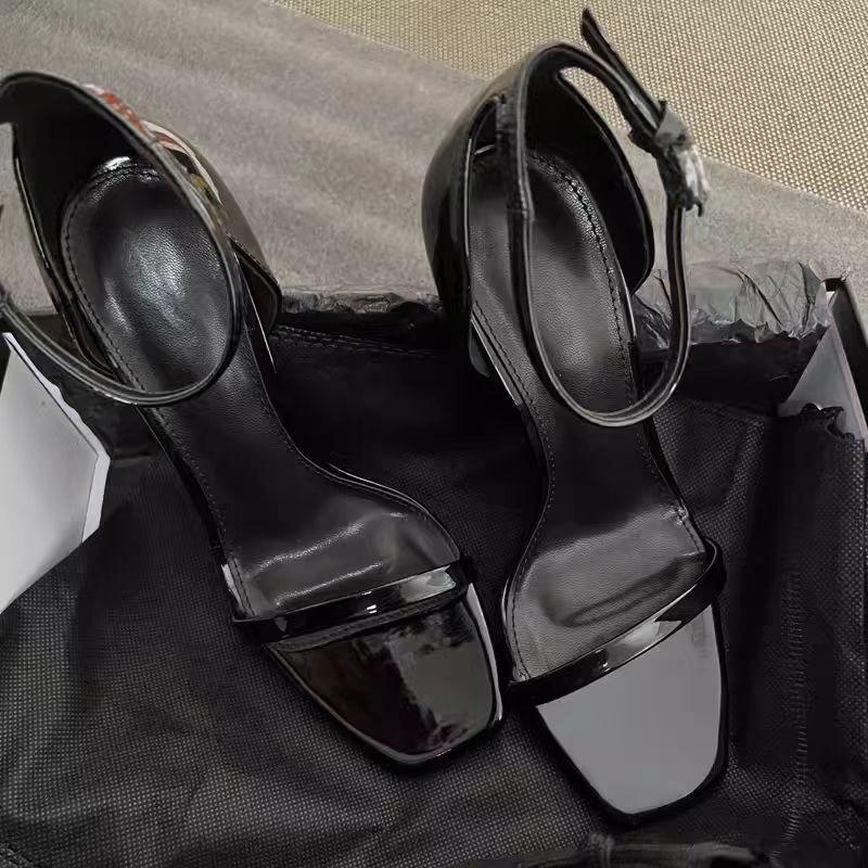 Fashion Women's High Heels 2025 New Sexy Thin High Heels Sandals Fashionable Leather Open Toe Comfortable Women's Shoes Zapatos De Mujer