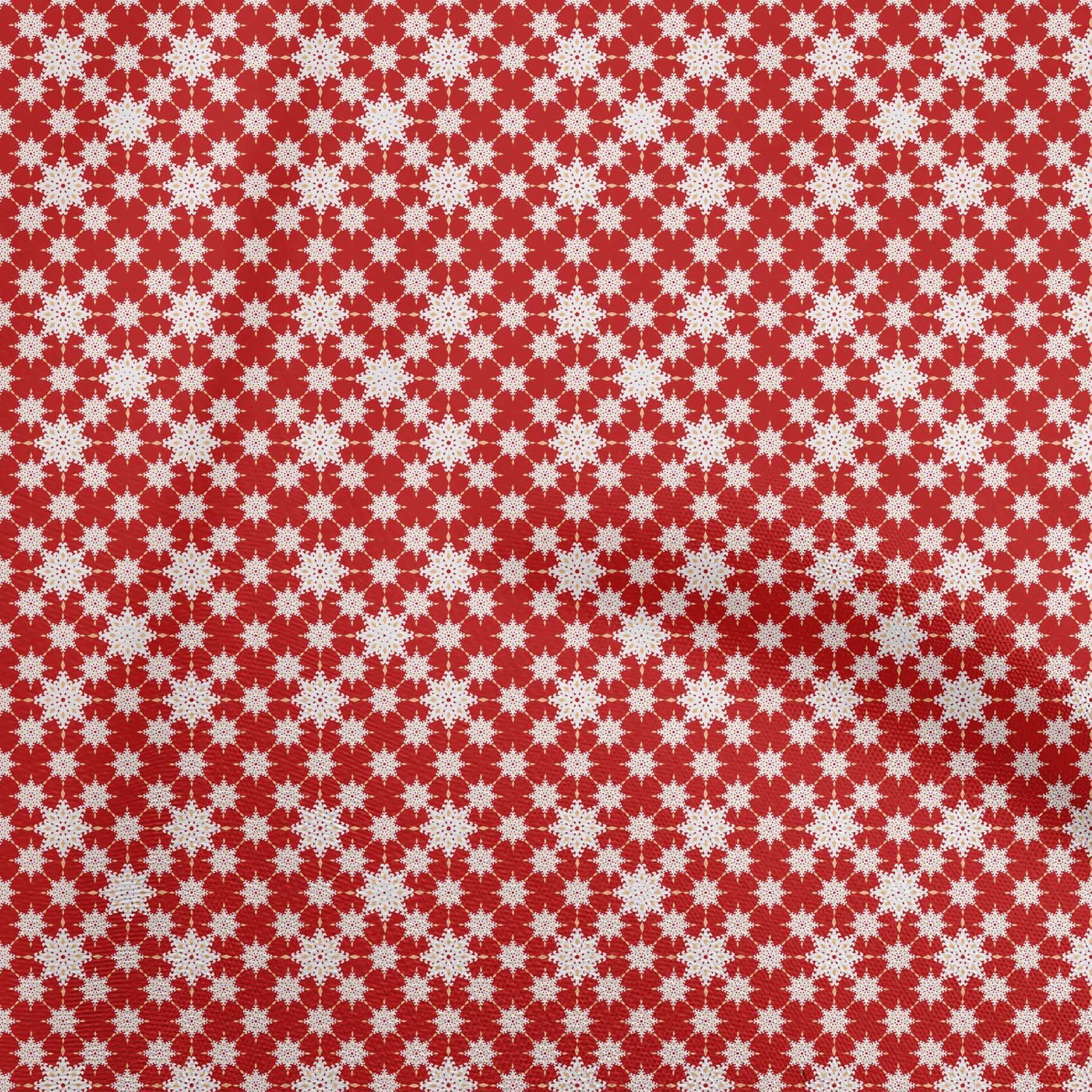 

OneOone Cotton Flex Grey Fabric Asian Block Floral Швейний матеріал Тканина з принтом у дворі 40 дюймів 42 Inch Wide - Viscose Chiffon червоний