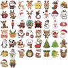 50 Christmas Cartoon Waterproof Sticker Sheets for Phone Cases and Scrapbooks