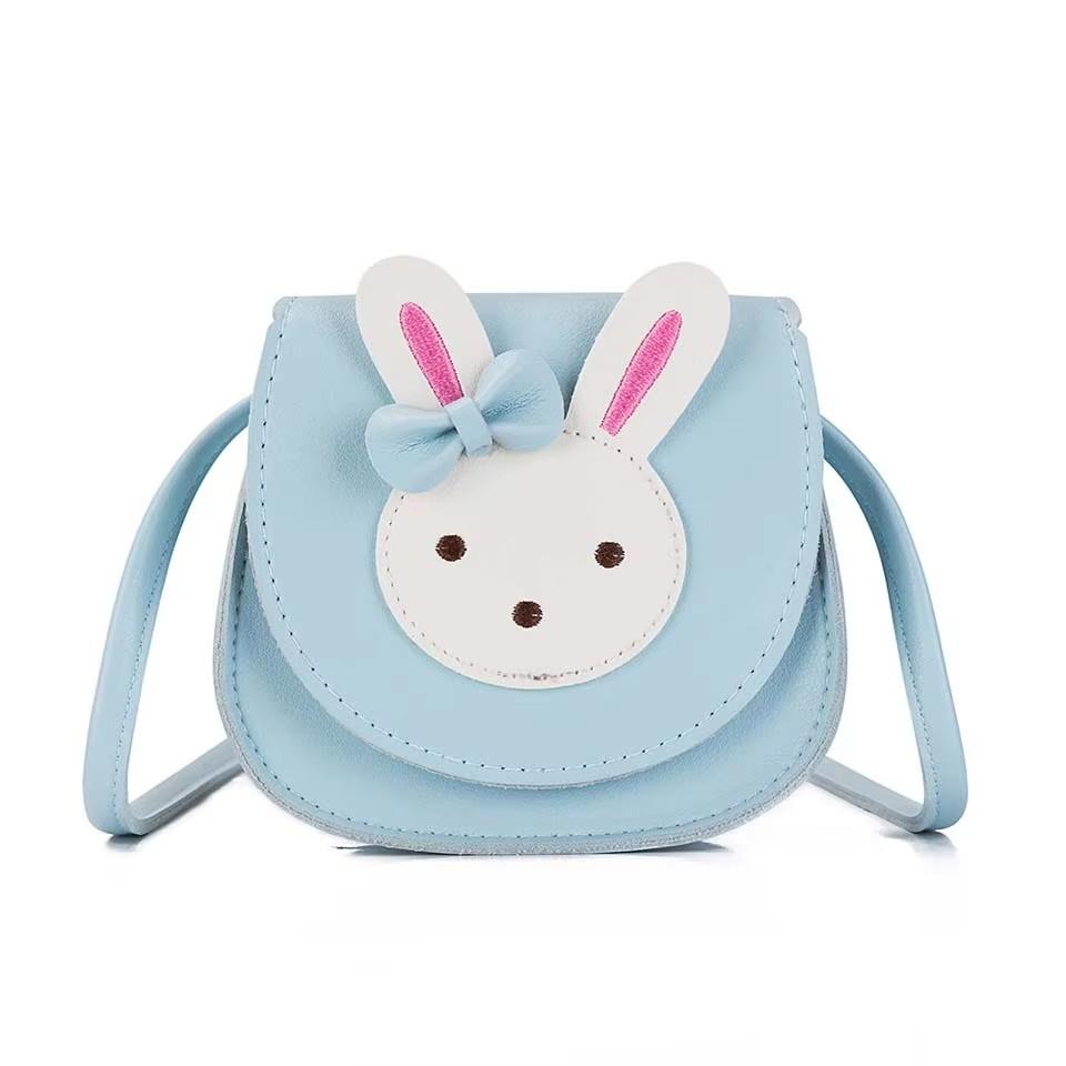 Girl Coin Purse Children Wallet Small Coin Box Bag Cute Mouse Bow Kid Money Bag Baby Rabbit Shoulder Bag Purse