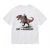 Women's Fashion Comfortable Classic T-Shirt Dinosaur Rider Splash Art Design Tee
