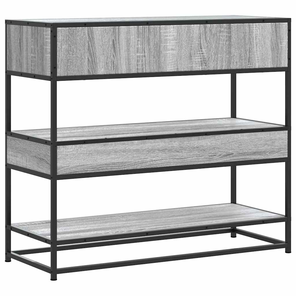 Vidaxl Stolik Konsolowy, Szary Dąb Sonoma, 90X35X80 Cm