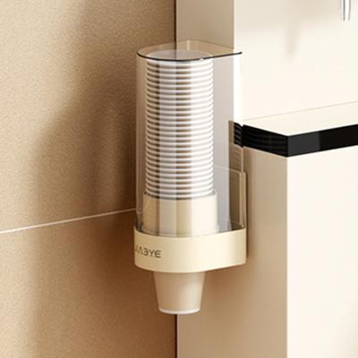 Dispenser per Bicchieri Usa e Getta in Plastica da Parete o da Banco per Bicchieri di Carta, Cannucce, Tovaglioli. Salvaspazio per Bar, Caffetterie, Cucine.
