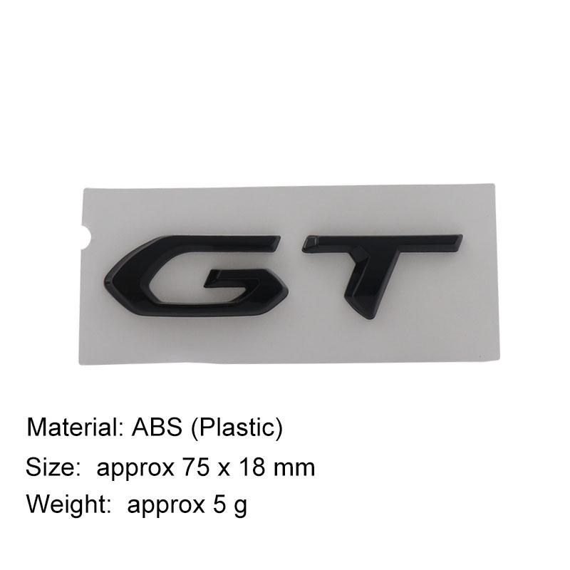 3D Premium ABS Car Sticker GT Logo Body Emblem Decal Exterior Decoration