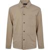 Polo Solid Color Polo Collar Single Breasted Shirt Men Shirts Brown 710965822-003