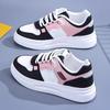 Versatile Thick Casual Baseplate Sports Color Matching White Shoes Women's 2025 Summer New Popular High-value Flat Baseplate Shoes