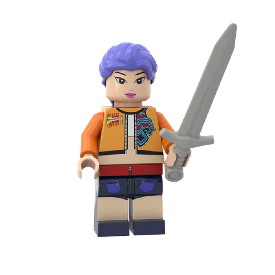 Produkt Kpop Devil Hunter Mini-Actionfigur Bausteine Spielzeug Anime Peripherie Schreibtischdekoration Sammlung Weihnachtsgeschenk