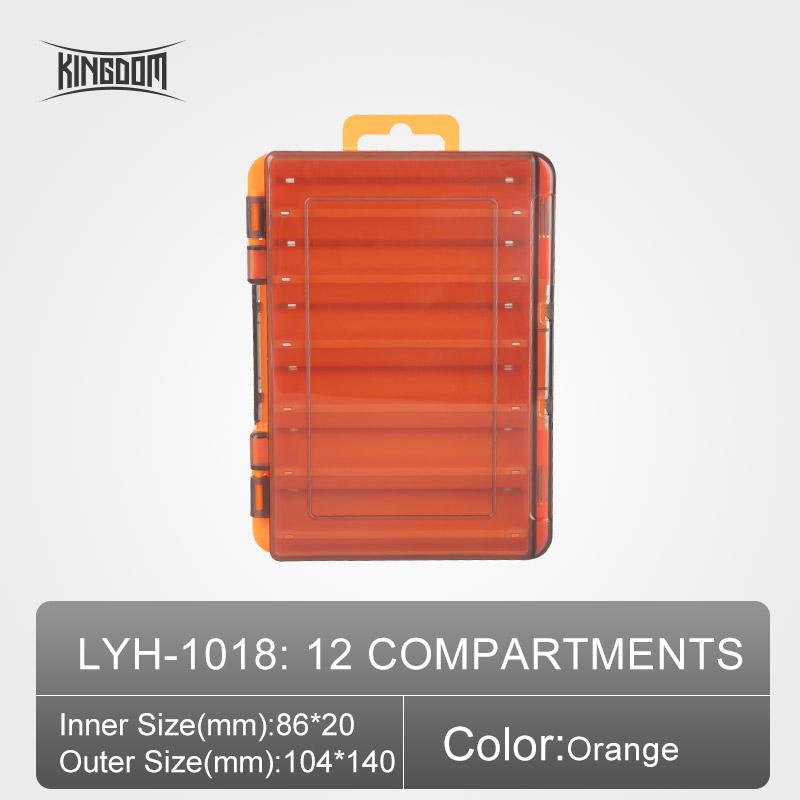 

Коробка для рыбалки Kingdom, 12, 14 отделений, аксессуары для рыбалки, коробки для хранения крючков, двусторонние, высокое качество