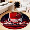 Arsenal Football Club Printed Round Rug Carpet Chair Rug Area Rug Entryway Doormats,for Office Chair Living Room Bedroom Kitchen Room.