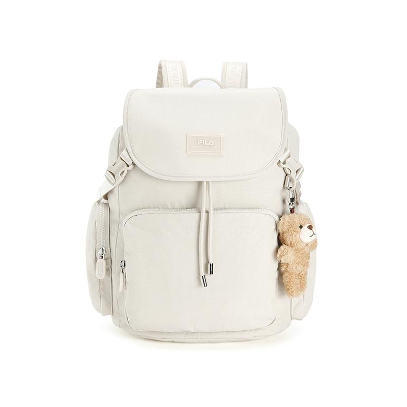 FILA Original Casual Backpack Fashion Simple Cute Bear Daily Commuting Campus Travel Versatile Women backpack Stream-Grey F63W549161FGY Rapid Gray 9490₽