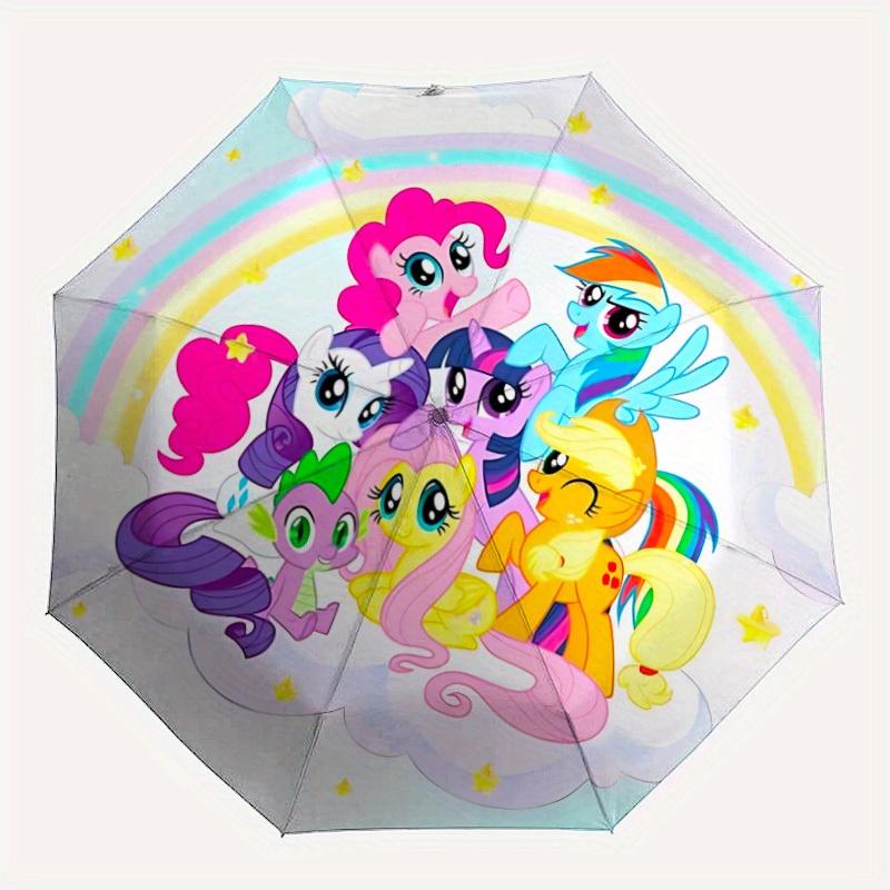 

1pc My Little Pony Automatic Opening/closing Umbrella, Windproof, Foldable Sunshade, Perfect Gift for Friends, Durable Handle yy250812117