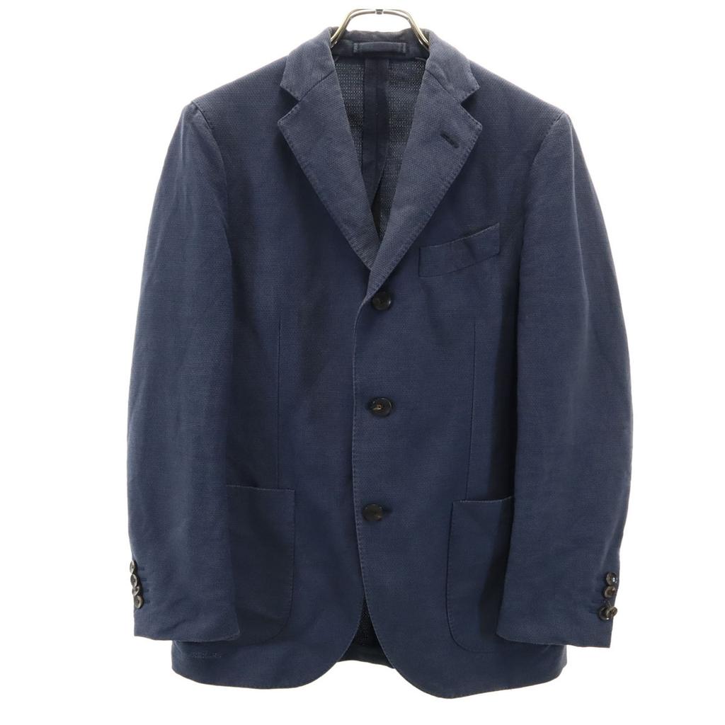LARDINI made in Italy tailored jacket 44 Navy Ancon Men's Used