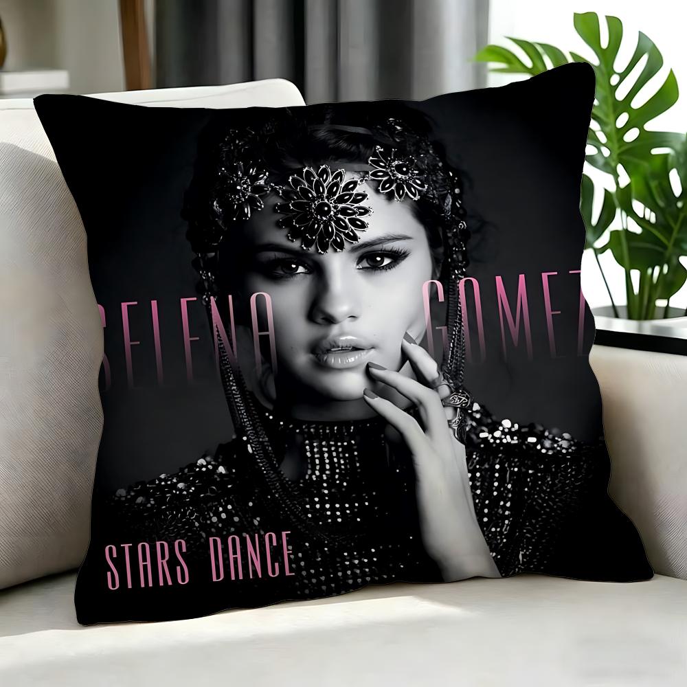 Singer - Selena Gomez Cushion Cover Cushion Cover Set 4Pcs 50X50 45X45 40X40 Pillowcase Decorative Sofa Home Decor
