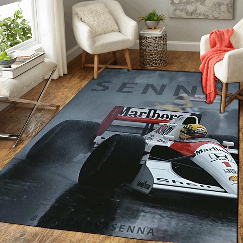 Ayrton Senna racing Rug Floor Mat for Living Room or Bedroom Soft and Comfortable Carpet a Gift for Birthday and Holiday.NFF0928194