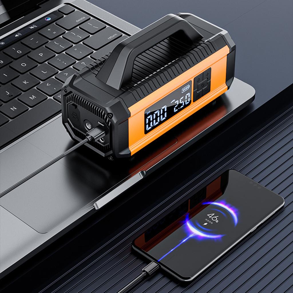 Multifunctional Jump Starter with AirCompressor Portable Wireless 150PSI Inflatable Pump 10000mAh