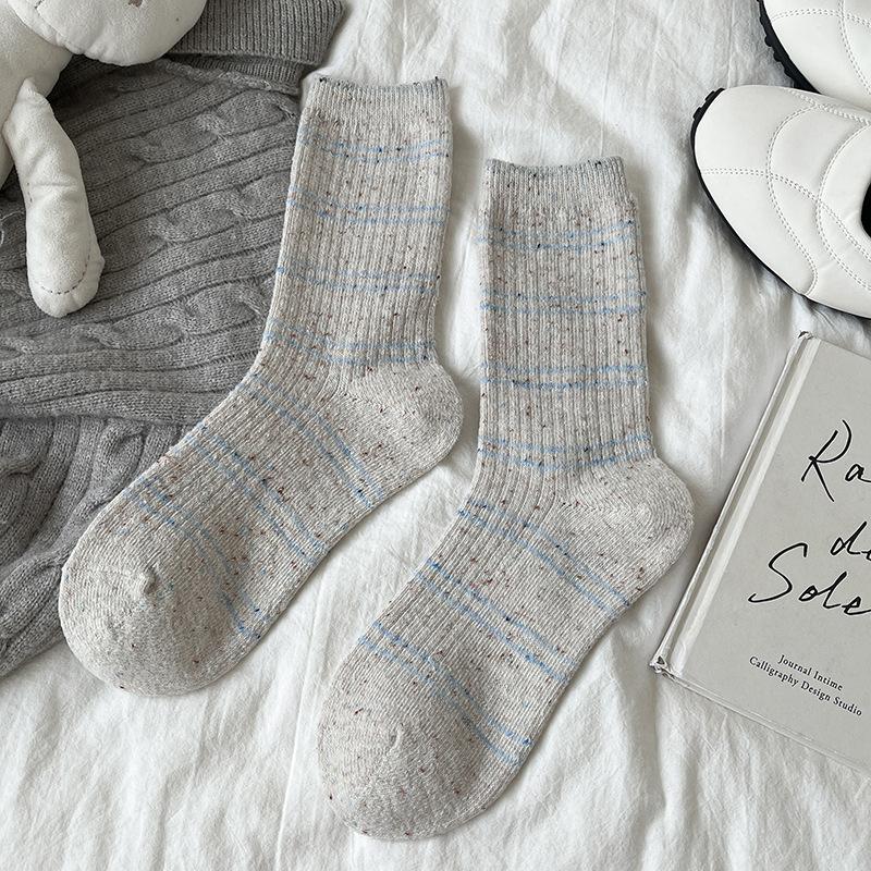 Sock Children's Mid-length Socks - Cute Cartoon Style Bubble Socks for Autumn and Winter. Spring and Autumn Girls' Fringed Long Socks with Lace Trim.