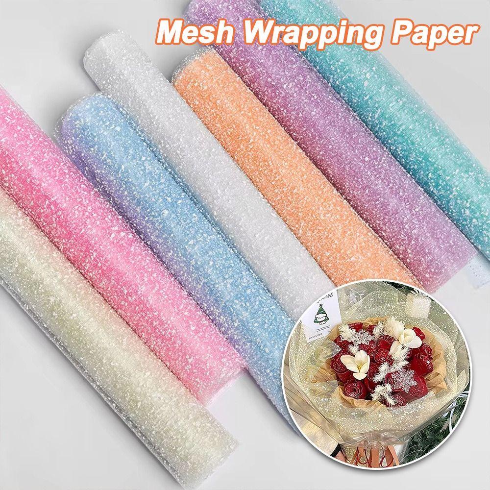 DIY Mesh Wrapping Paper 50cm Wide Florist Wrap Supplies  Wedding Birthday Party Decoration