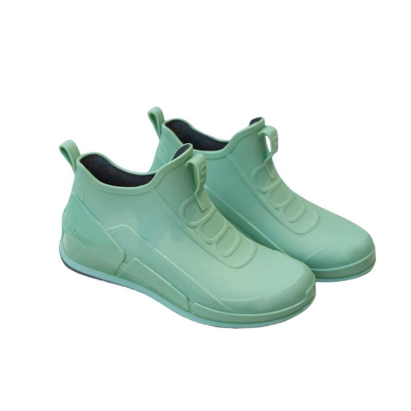 Water shoes low-top rain shoes women's tide short tube shallow mouth girls rain boots spring and autumn fishing rubber shoes