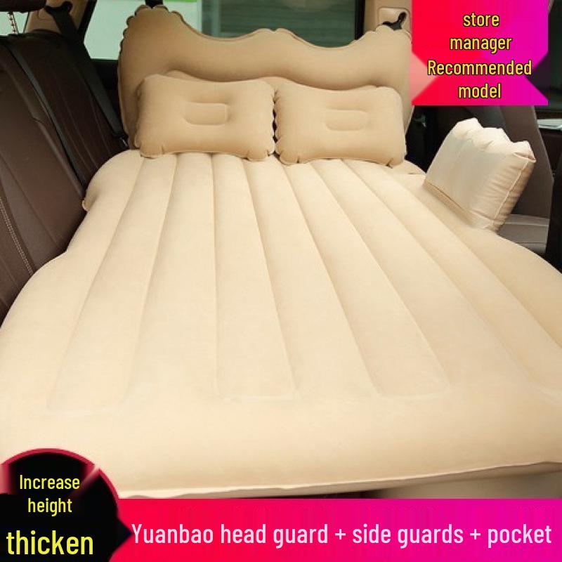 Rear Seat Car Inflatable Mattress - Foldable Travel Sleeping Pad for Car Interior