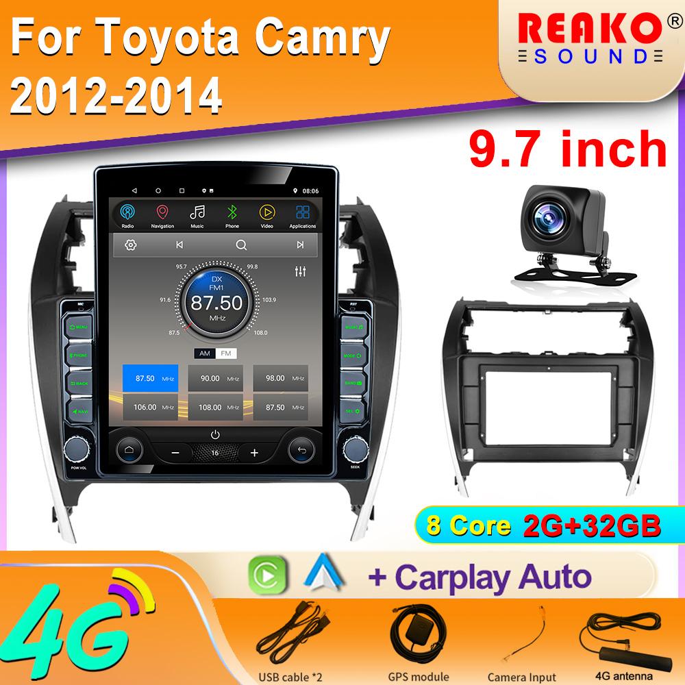 9.7" Vertical Style Tesla Screen Android Car Radio For Toyota Camry USA Mid-East 2012-2014 GPS Navigation Multimedia Player