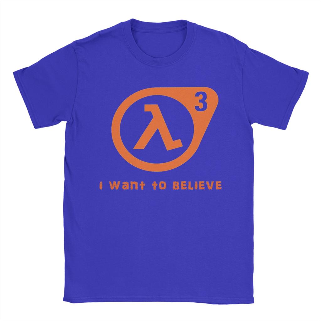 Creative Half Life I want to believe TShirts Unisex Crew Neck Cotton T Shirt  Short Sleeve Tee Shirt Gift Idea Tops