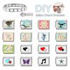 New Creative Whale Words Butterfly Star Heart Italian Charm Links Fit 9mm Bracelet Stainless Steel Women DIY Making Jewelry Gift