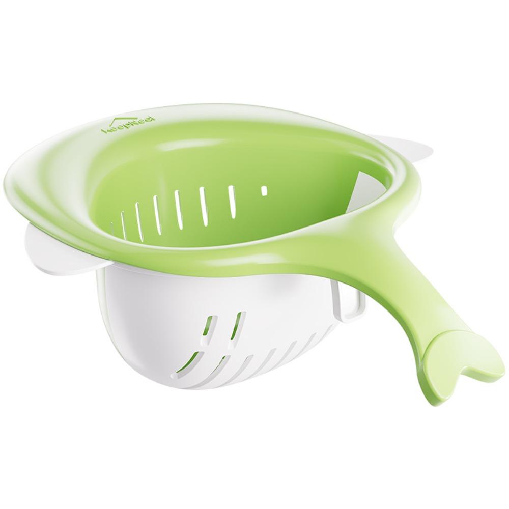 Quick Draining Magnetic Sink Colander Food Waste Disposal Strainer  Food Waste Collection зелёный