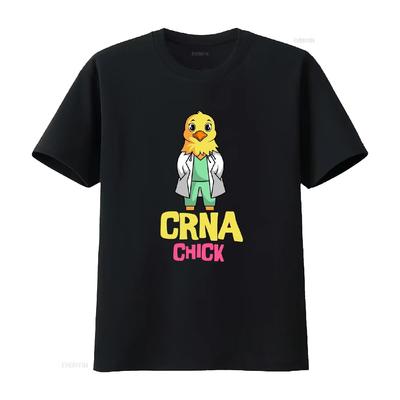 CRNA Chick T Shirt For Nurse Anesthetists Anesthesiologists Design Certified Registered Anesthetist Vintage Washed Stylish Soft