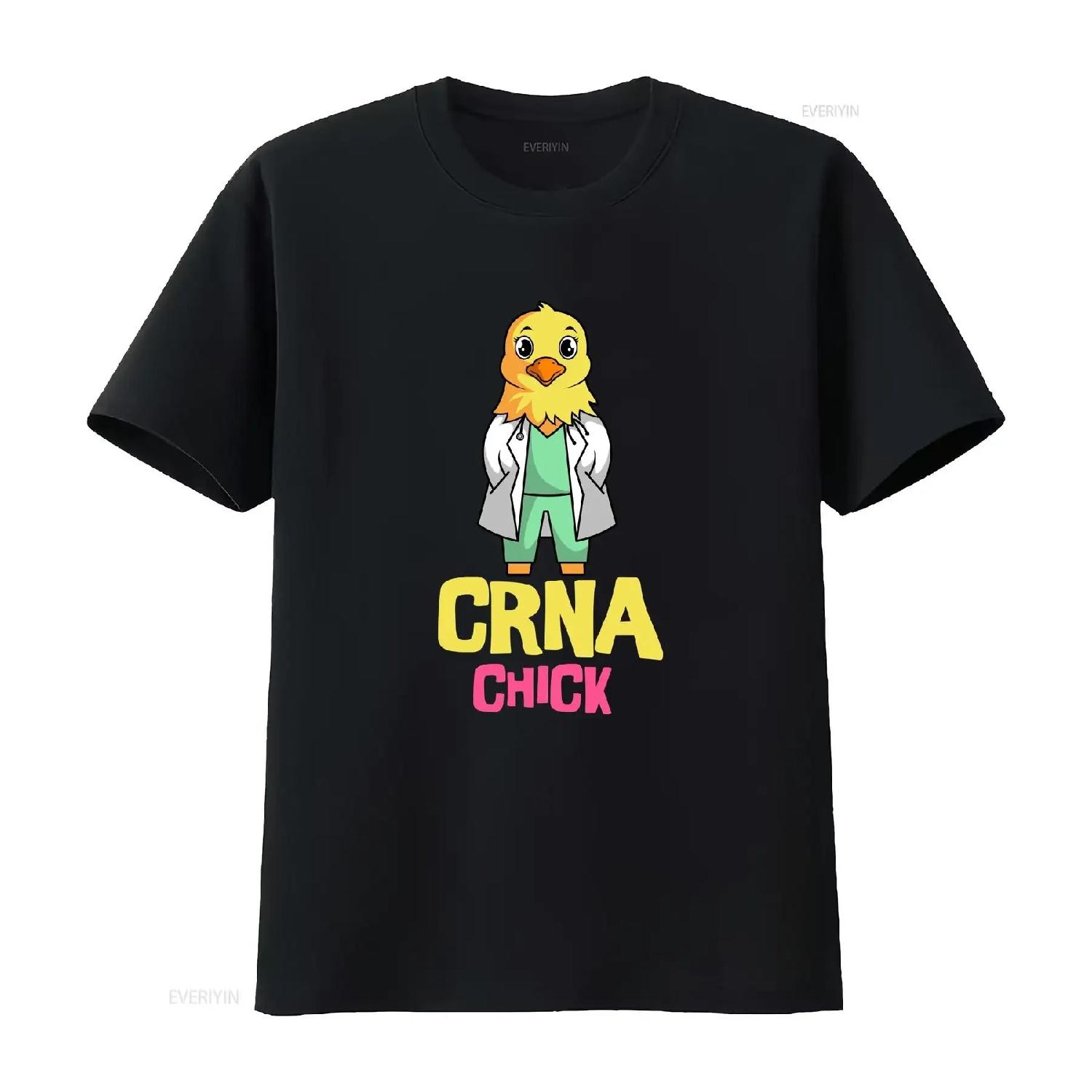 CRNA Chick T Shirt For Nurse Anesthetists Anesthesiologists Design Certified Registered Anesthetist vintage Washed Stylish Soft S