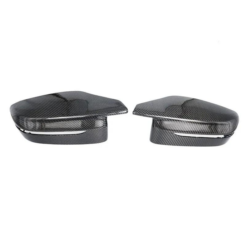 For BMW Carbon Fiber Style Side Mirror Covers for G20 For G22 For G23 For G26 G30 Models 2018  Replacement Set