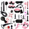 SM Fetish Bondage Erotic Toy Restraint Set Sex Toys For Women Handcuffs Whip Binding Anal Plug Vibrator Couple Sexy Tool