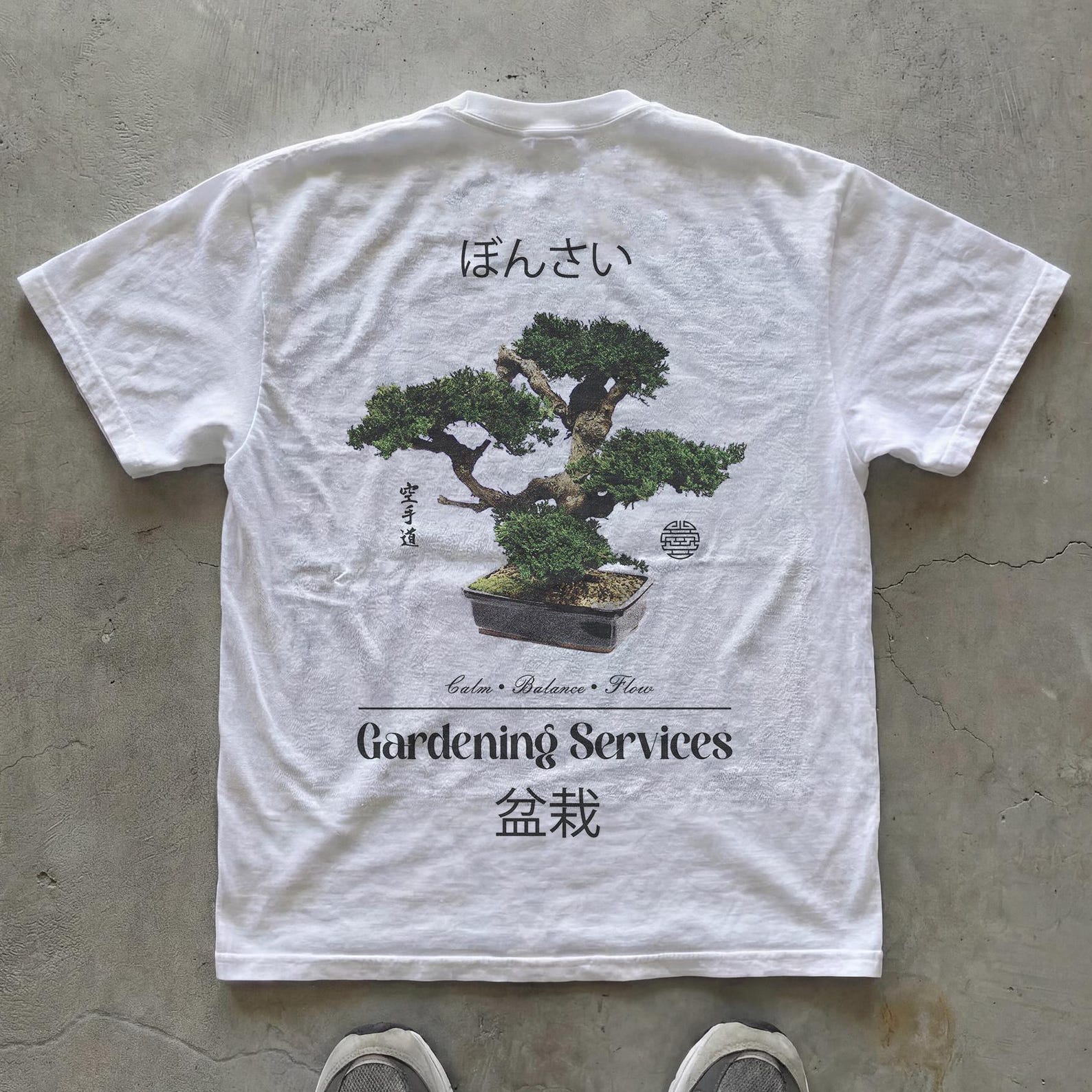 Bonsai Japanese Art T-Shirt | Zen Streetwear Graphic Tee XL