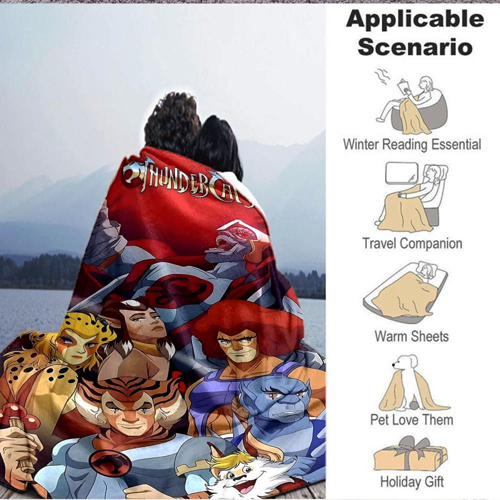 1pc Thundercats Blanket Versatile for Couch, Office Bed