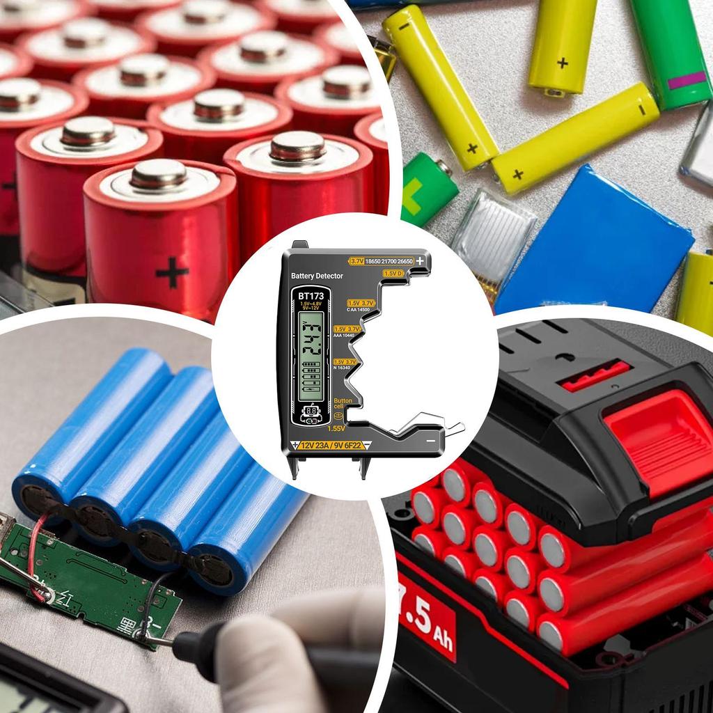Home Battery Tester High Precision Voltage Detector Precision Detector For D/C/AA/AAA/N/9V/Button Cell/3.7V Battery Remote