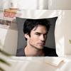 Schauspieler Damon Salvatore Kissenbezug Quadratisches Kissenbezug Schlafzimmer Sofa Zimmer Dekoration Lässiger Kissenbezug