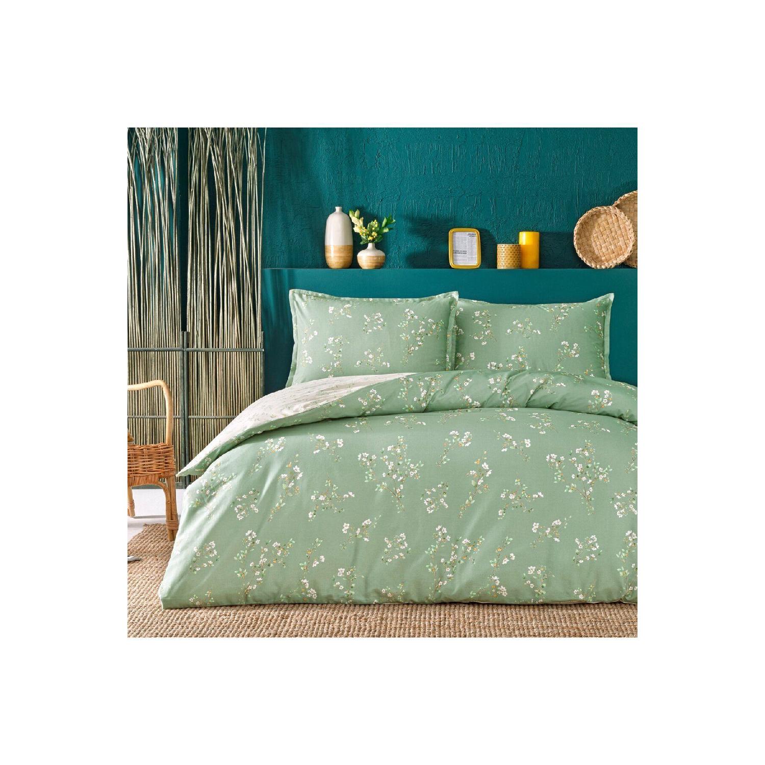 

Allday Guava Cotton Satin Double Duvet Cover Set Green
