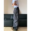 Cabbage Coke American Retro Multi-Pocket Design Cargo Pants Loose Casual Straight-Leg Floor-Length Pants Unisex Ins