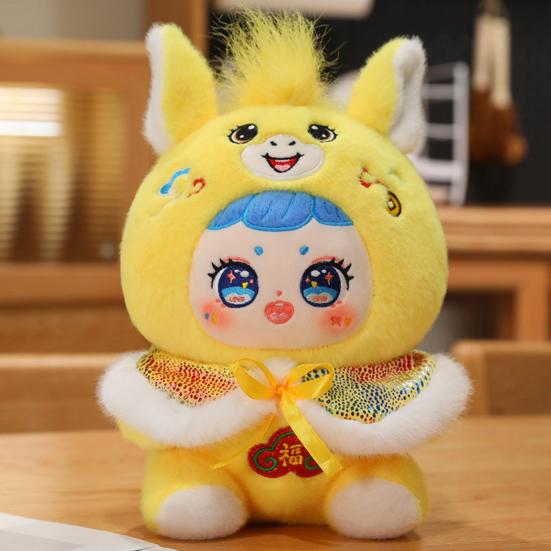 2026 Year of Horse Plush Doll Decoration Wealth Happiness Lucky Symbol Horse Doll Chinese New Year Gift