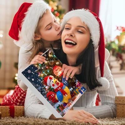 Yousheng 2025 Christmas Chick Advent Calendar 24-Day Countdown Box with Happy Chicken Ornaments Festive Tree Decorations for Kids