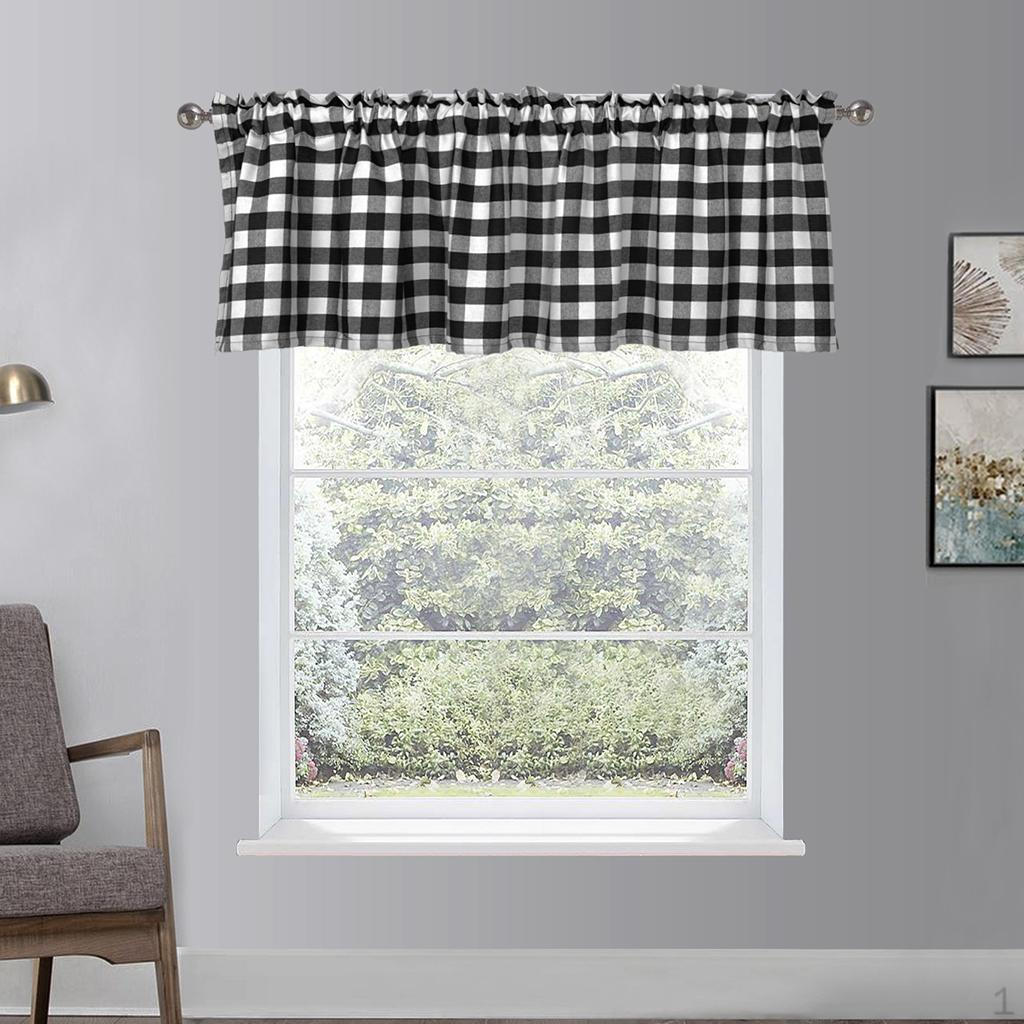 

Tier Curtains for Bathroom Window Covering 130x41cm 1 Panle