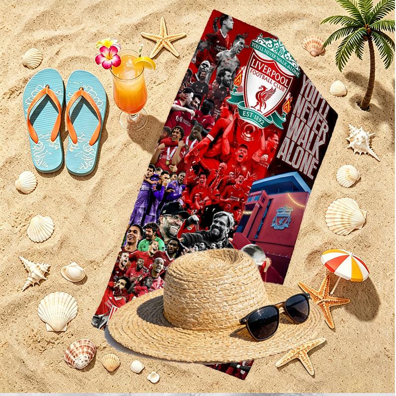 Football team.C Print Beach Towel, Versatile Lightweight Absorbent Beach Towel for Pool Surf Yoga Bathroom, Perfect Birthday Holiday Gift