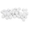 50PCS Blank Six Sided Dice Round Corner Plastic 0.6in Dice Cubes for Board Games DIY Sticker Math