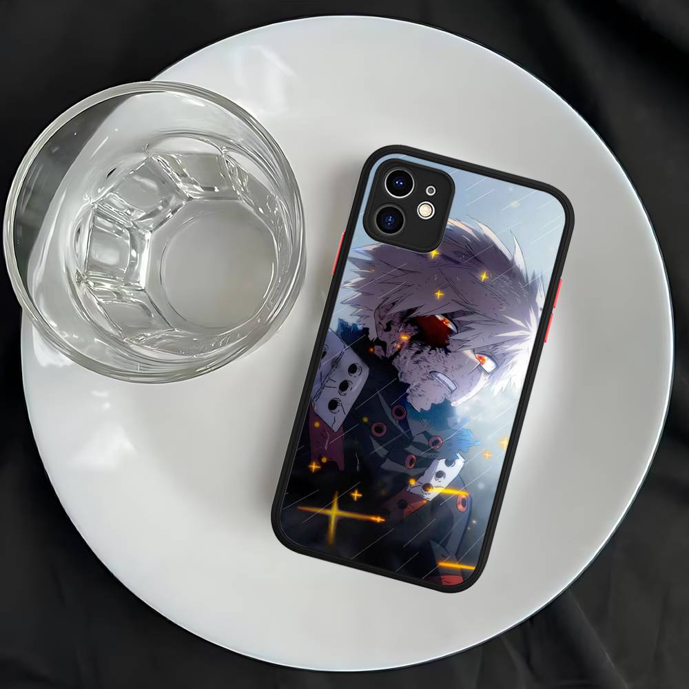 Anime B-Bakugo Katsuki Phone Case For iPhone 16e 16 15 14 13 12 11 Pro Max X XS Max Plus Matte Clear