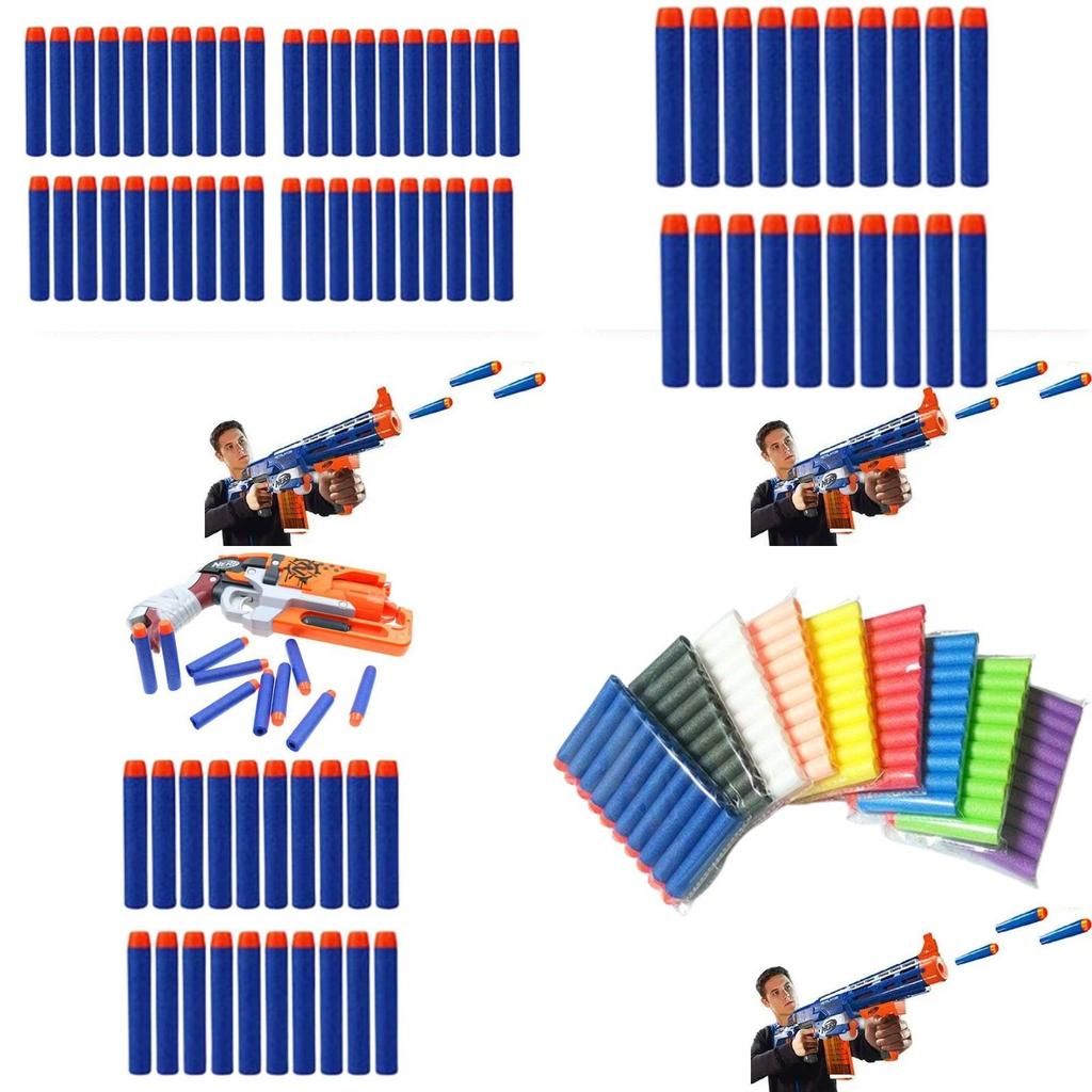 High Quality 7.2cm Eva Foam Bullet Accessories For Soft Dart Guns In Multiple Colors