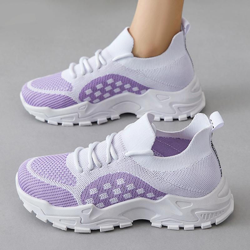 Sneakers women's new summer casual versatile single shoes mesh breathable running platform dad shoes