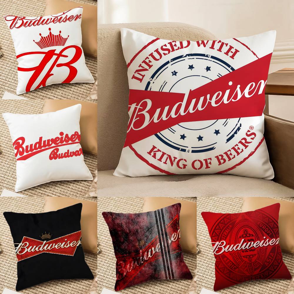 B-Budweiser Budvar Brewery-MT Pillow Case Printed Brushed Fleece Pillow Baby Skin-Touch Eco-Friendly Dye-Sublimat