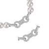 DIY Beaded Pearl Jewelry Set: S925 Silver Double Tail Buckle with Micro-set Zirconia
